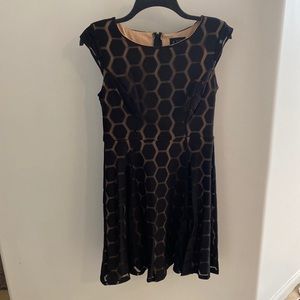 Flowy cap sleeve work dress